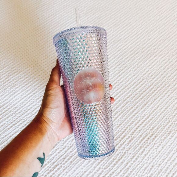 Starbucks Iridescent Studded 24 OZ Tumbler NWT - Picture 1 of 6